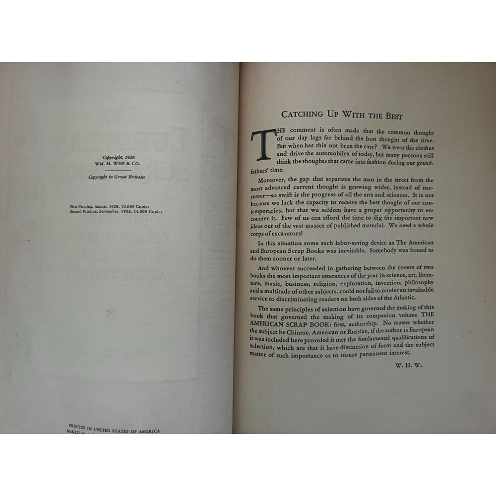 1928 American Scrap Book & European Scrap Book 2 Volume Set Wm H Wise Hardcovers - Picture 6 of 7